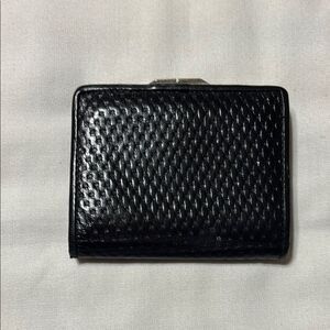 Lord & Taylor Genuine Leather Elegant Black Textured Wallet